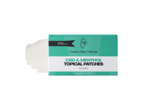 Adesivos de CBD e mentol (120 mg)